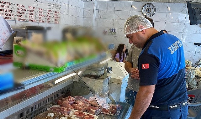 Zabıta takımlarından kasaplarda kontrol